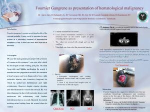 Fournier Gangrene as presentation of hematological malignancy Dr