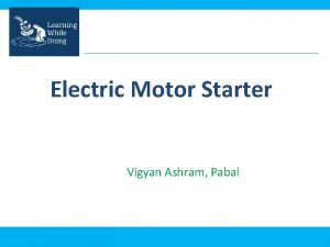 Electric Motor Starter Vigyan Ashram Pabal Starter Starter