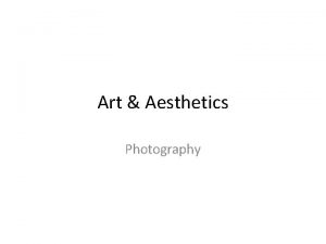 Photography art definition