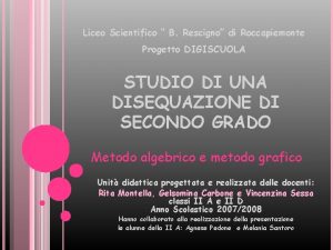 Liceo scientifico rescigno roccapiemonte Liceo scientifico rescigno roccapiemonte