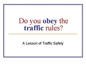 Obey traffic rules drawing