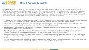 Brand positioning pyramid