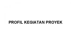 Profil proyek