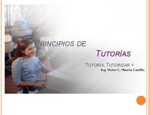 Principios de la tutoria