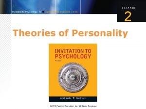 CHAPTER Invitation to Psychology 5 e Carole Wade