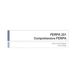Utica college registrar