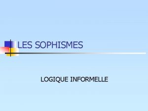 Logique informelle