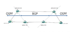 ASN 65538 ASN 65539 OSPF BGP ASN 100