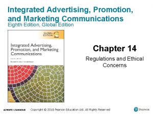 Integrated Advertising Promotion and Marketing Communications Eighth Edition