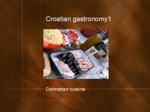Dalmatian cuisine