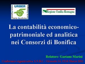 La contabilit economicopatrimoniale ed analitica nei Consorzi di