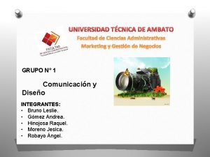 UNIVERSIDAD TCNICA DE AMBATO Facultad de Ciencias Administrativas