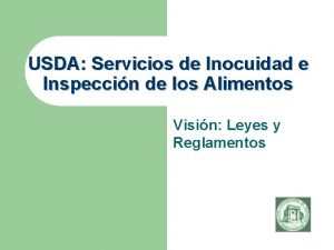 USDA Servicios de Inocuidad e Inspeccin de los