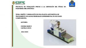 PROYECTO DE TITULACIN PREVIO A LA OBTENCIN DEL