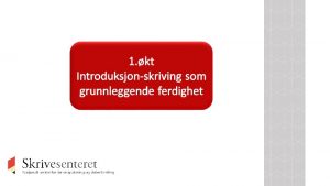 Skrivetrekanten