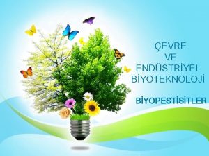 EVRE VE ENDSTRYEL BYOTEKNOLOJ BYOPESTSTLER KAYNAKLAR Tarmda Biyoteknoloji