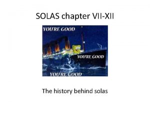 Solas chapter xii