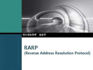 RARP Reverse Address Resolution Protocol LOGO v RARP