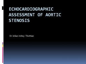 Aortic stenosis classification