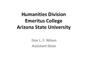 Asu emeritus college