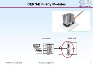 CERNB Firefly Modules Versatile Link https www samtec