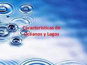Caractersticas de Ocanos y Lagos Profundidad Ocanos v