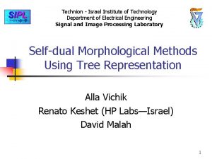 Technion Israel Institute of Technology Department of Electrical