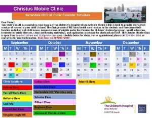 Christus mobile clinic