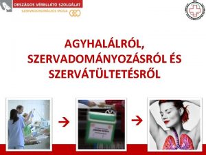 AGYHALLRL SZERVADOMNYOZSRL S SZERVTLTETSRL Mirl lesz sz A