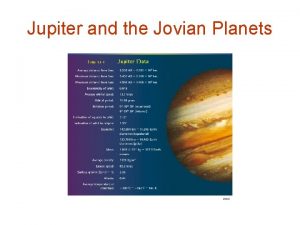 Jupiter and the Jovian Planets Formation of Jovian