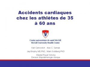 Accidents cardiaques chez les athltes de 35 60