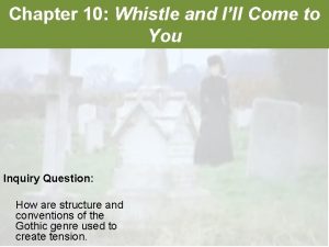 Chapter 10 Whistle and Ill Come to You