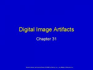 Digital Image Artifacts Chapter 31 Elsevier items and