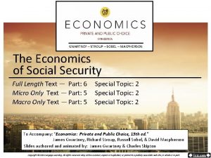 GWARTNEY STROUP SOBEL MACPHERSON The Economics of Social