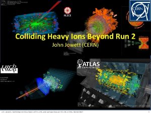 Colliding Heavy Ions Beyond Run 2 John Jowett