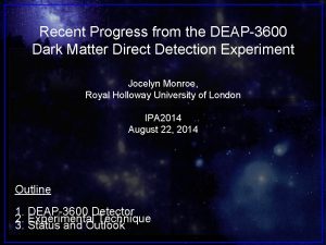 Recent Progress from the DEAP3600 Dark Matter Direct