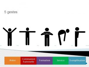 Moyen mnmotechnique 5 gestes Prire Communion fraternelle Formation