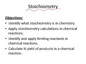 What stoichiometry