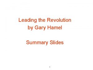 Hamel's wheel of innovation