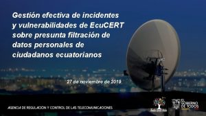 Gestin efectiva de incidentes y vulnerabilidades de Ecu