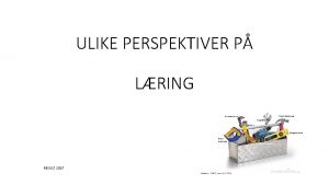 ULIKE PERSPEKTIVER P LRING RESULT 2017 Tilnrminger som