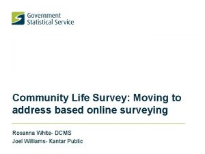 Community life survey