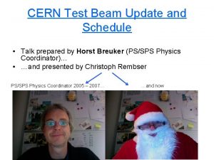 Cern testing schedule