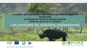 Formation des coaches de lobservatoire des aires protges