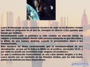 Laura Schlessinger es una conocida locutora de radio