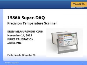 1586 A SuperDAQ Precision Temperature Scanner KRISS MEASUREMENT