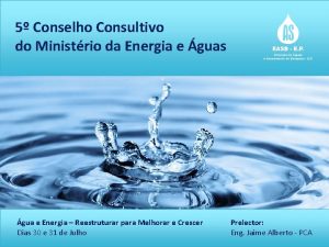 5 Conselho Consultivo do Ministrio da Energia e