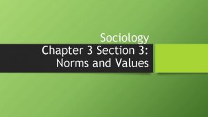 What is sociology section 3