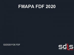 FMAPA FDF 2020 022020 FOS FDF Programme Rappels