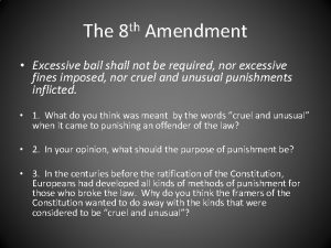 8 th amendment